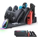 FASTSNAIL Switch Controller Charger for Nintendo Switch 2/1/OLED for JoyCon