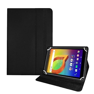 fastway flip case cover with stand for alcatel 3t 10 10 inch wi-fi4g tablet black