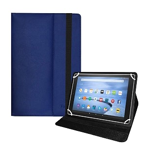 fastway flip case cover with stand for amazon fire hd 10 2017 blue