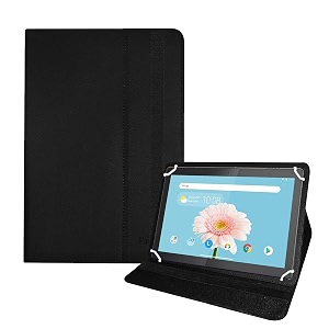 fastway flip case cover with stand for lenovo tab m10 fhd rel 101-inch tb-x605fc wi-fi tb-x605lc lte black
