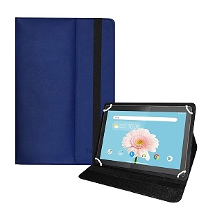 fastway flip case cover with stand for lenovo tab m10 fhd rel 101-inch tb-x605fc wi-fi tb-x605lc lte blue
