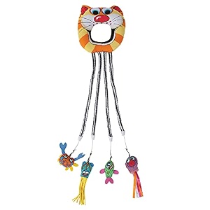 fat cat catfisher doorknob hanger with 4 catnip lures