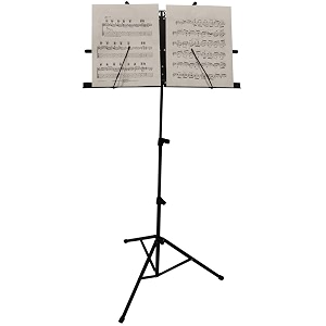fateh musical notation stand with music sheet clip holder portable solid back tripod base projector stand