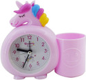 FATFISH Analog White, Pink Clock