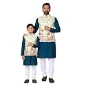 Father &amp; Son Matching Printed Koti Kurta Set