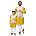 Father &amp; Son Matching Printed Koti Kurta Set