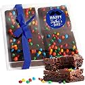 Fathers Day Gift Basket Chocolate Brownies Food Gift For Dad Men Him Package | Nut Free | Kosher