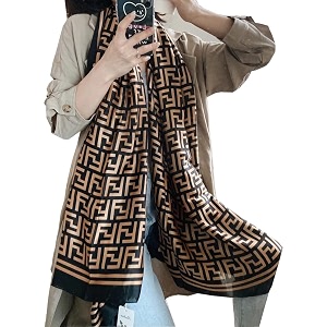 women39s floral printed silk scarf  premium soft lightweight stole amp shawl  fashion neck wrap for wedding evening travel amp daily wear  180 x 90 cm