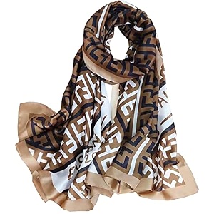 floral printed silk stole  silk scarf for women  stylish silk stole for women  soft lightweight stole shawl amp neck wrap  scarf for wedding party travel amp casual wear