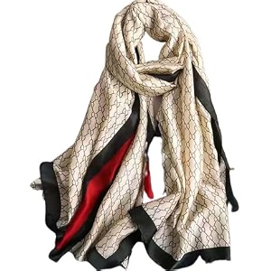 women39s floral printed silk scarf  premium soft lightweight stole amp shawl  fashion neck wrap for wedding evening travel amp daily wear  180 x 90 cm