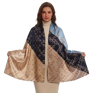 women39s floral printed silk scarf  premium soft lightweight stole amp shawl  fashion neck wrap for wedding evening travel amp daily wear  180 x 90 cm