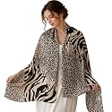 Women's Floral Printed Silk Scarf | Premium Soft Lightweight Stole & Shawl | Fashion Neck Wrap for Wedding, Evening, Travel & Daily Wear | 180 x 90 cm