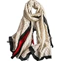Women's Floral Printed Silk Scarf | Premium Soft Lightweight Stole &amp; Shawl | Fashion Neck Wrap for Wedding, Evening, Travel &amp; Daily Wear | 180 x 90 cm