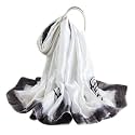 Women's Floral Printed Silk Scarf | Premium Soft Lightweight Stole &amp; Shawl | Fashion Neck Wrap for Wedding, Evening, Travel &amp; Daily Wear | 180 x 90 cm