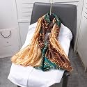Green and Golden (Ring) Silk Stole for Women