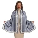 Women's Floral Printed Silk Scarf | Premium Soft Lightweight Stole &amp; Shawl | Fashion Neck Wrap for Wedding, Evening, Travel &amp; Daily Wear | 180 x 90 cm