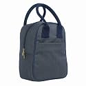 FATMUG Small Lunch Bag for Office Men and Women- Tiffin Bag - Oxford Fabric -Dark Grey,8 litres