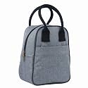 FATMUG Small Lunch Bag for Office Men and Women- Tiffin Bag - Oxford Fabric -Light Grey,8 litres