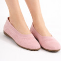 FAUSTO Athleisure Active Wear Knitted Soft Fabric Walking Slip On Ballerina Flat Women Bellies