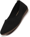 FAUSTO Athleisure Active Wear Knitted Soft Fabric Walking Slip On Ballerina Flat Women Bellies