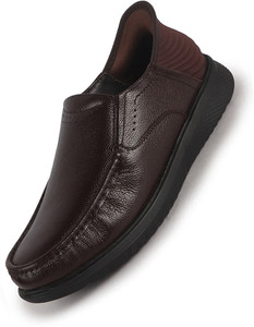 FAUSTO Genuine Leather Round Toe Formal Hands-Free