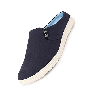 FAUSTO Mens Casual Back Open Canvas Stylish