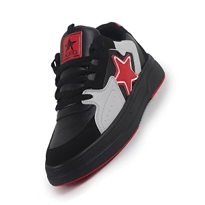 FAUSTO Mens Colorblocked Mid Top Breathable Lace-Up