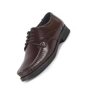FAUSTO Mens Genuine Leather Formal Lace Up