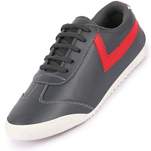 FAUSTO Mens Lace-Up Classic Striped Sneakers Casual