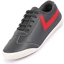 FAUSTO Men39s Lace-Up Classic Striped Sneakers Casual
