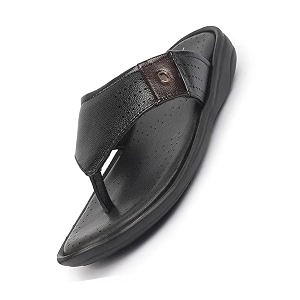 FAUSTO Mens Open Toe Flip-Flop Slippers With