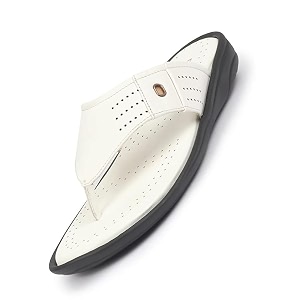 FAUSTO Mens Open Toe Flip-Flop Slippers With
