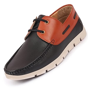 FAUSTO Mens Side Lace Stitched Lace Up