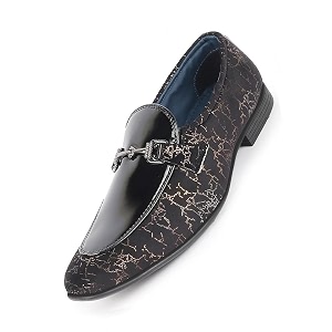 FAUSTO Men Formal Pull-On Shoes
