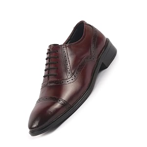 FAUSTO Men Genuine Leather Formal Lace Up