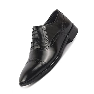 FAUSTO Men Genuine Leather Formal Lace Up