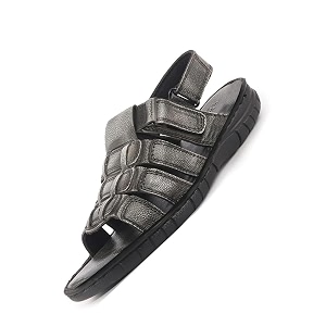 FAUSTO Men Genuine Leather Multi Strap Open