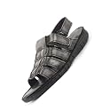 FAUSTO Men Genuine Leather Multi Strap Open
