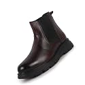 FAUSTO Men Genuine Leather Slip On Boots