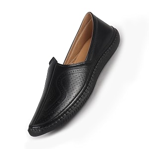 FAUSTO Men Perforated Side Stitched Ethnic Round
