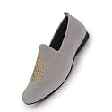 FAUSTO Mens Embroidered Slip-On Loafers | Royal Ethnic Party Shoes |Ethnic Juttis and Mojaris for for Wedding Cushioned Insole