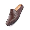 FAUSTO Mens Formal Penny Loafer-Style Back Open