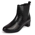 FAUSTO Women Flared Heel Boots