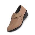 FAUSTO Women's Outdoor Fashion Hook and Loop Platform Heel Wedges