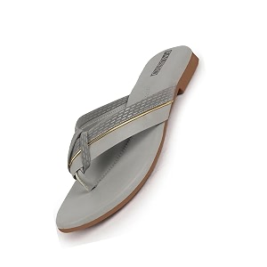 FAUSTO Womens T-Strap Thong Slip On Flats