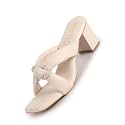 FAUSTO Women Criss-Cross Strap Open Toe Knotted