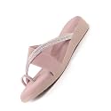 FAUSTO Women Embellished Shimmery Cross Strap Toe