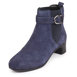 FAUSTO Women Flared Heel Boots