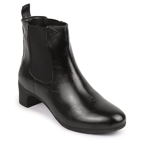 FAUSTO Women Flared Heel Boots
