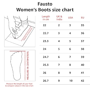 FAUSTO Women Flared Heel Boots